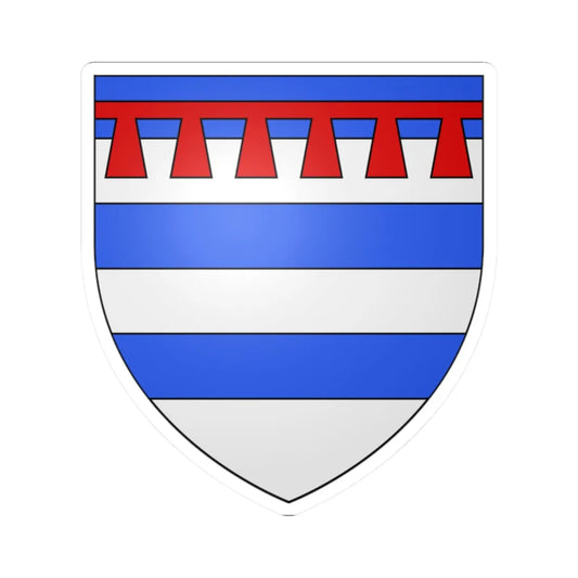 Armoiries de Huncherange (Luxembourg) (Coat of Arms) STICKER Vinyl Kiss-Cut Decal 2 Inch White - The Sticker Space