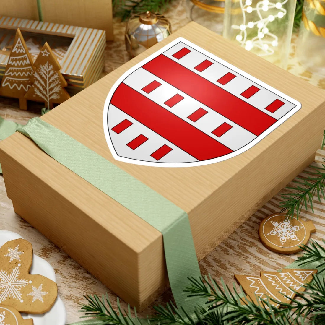 Armoiries de Hunolstein 2 (Luxembourg) (Coat of Arms) STICKER Vinyl Kiss-Cut Decal - The Sticker Space