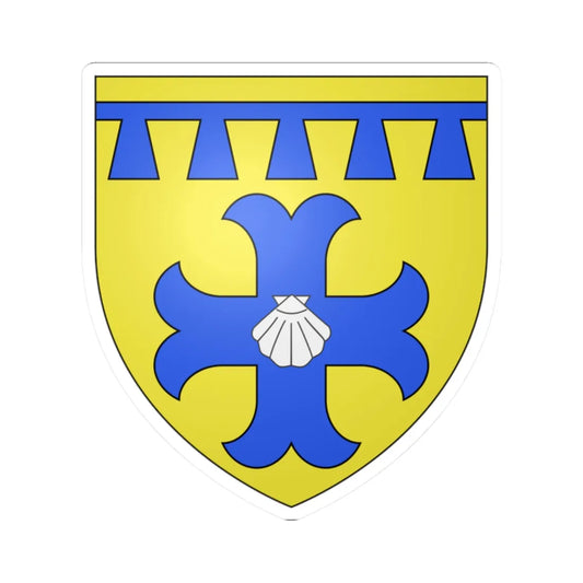 Armoiries de Jegen (Luxembourg) (Coat of Arms) STICKER Vinyl Kiss-Cut Decal 2 Inch White - The Sticker Space