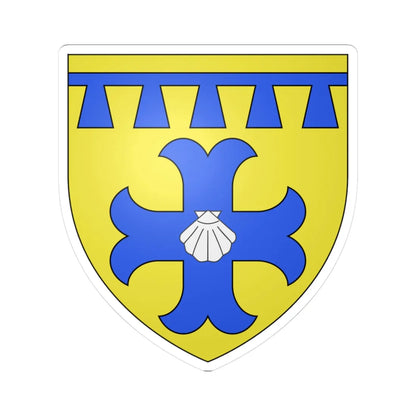 Armoiries de Jegen (Luxembourg) (Coat of Arms) STICKER Vinyl Kiss-Cut Decal 3 Inch White - The Sticker Space