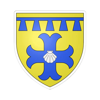 Armoiries de Jegen (Luxembourg) (Coat of Arms) STICKER Vinyl Kiss-Cut Decal 6 Inch White - The Sticker Space