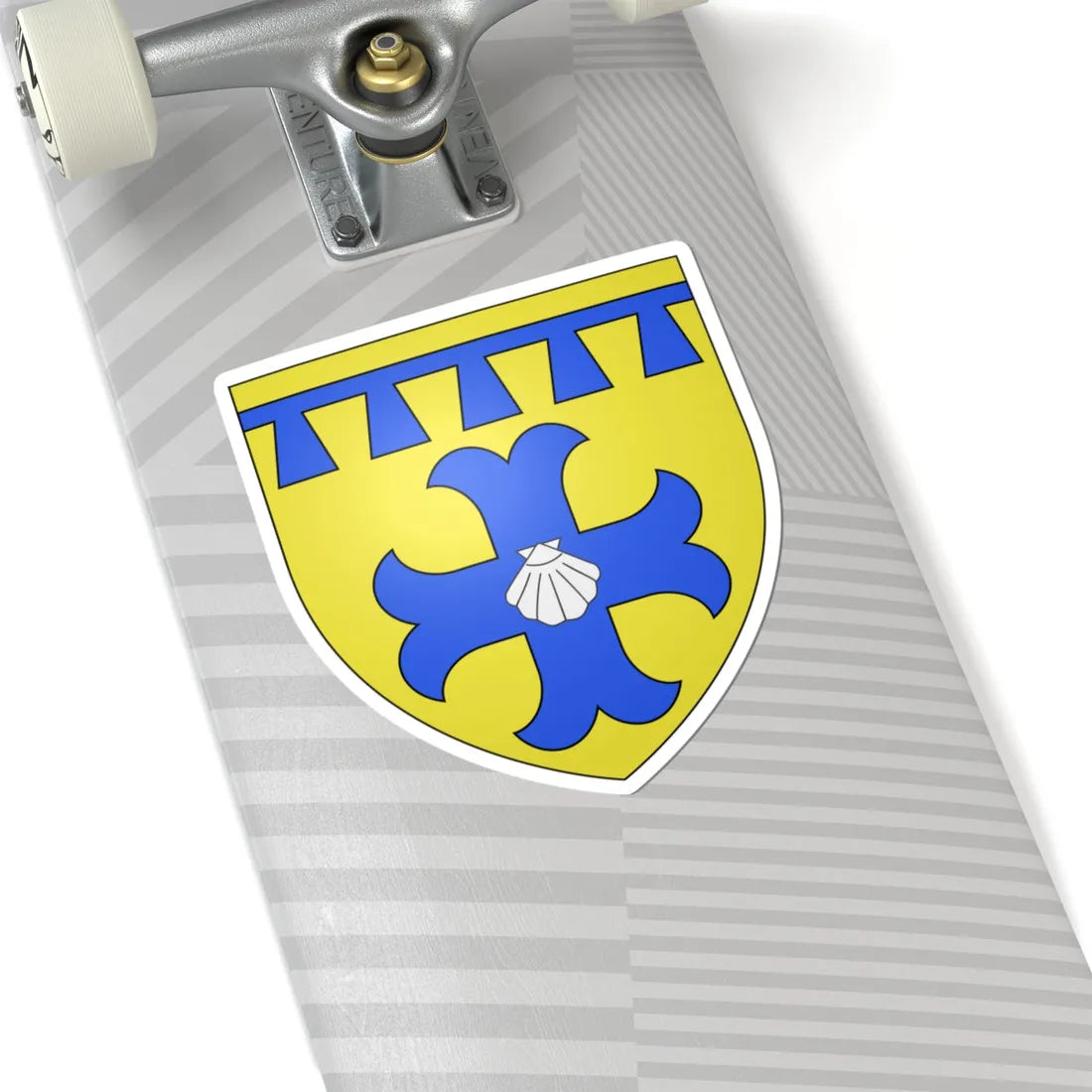 Armoiries de Jegen (Luxembourg) (Coat of Arms) STICKER Vinyl Kiss-Cut Decal - The Sticker Space