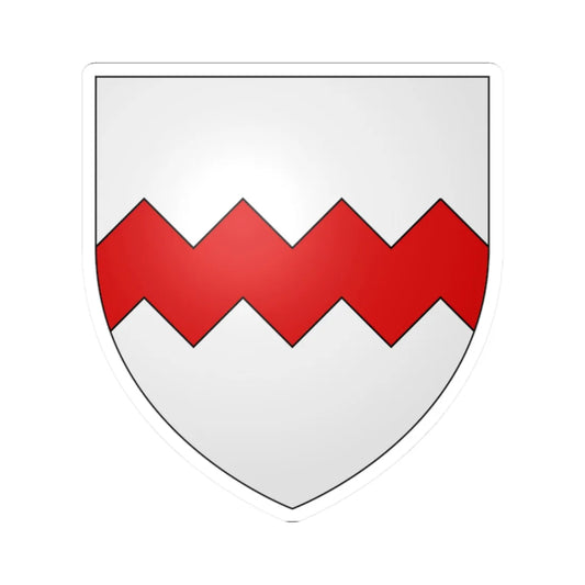 Armoiries de Kerpen 1 (Luxembourg) (Coat of Arms) STICKER Vinyl Kiss-Cut Decal 2 Inch White - The Sticker Space