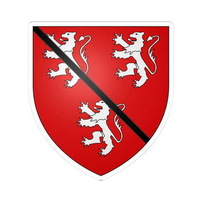Armoiries de Koerich 2 (Luxembourg) (Coat of Arms) STICKER Vinyl Kiss-Cut Decal 3 Inch White - The Sticker Space