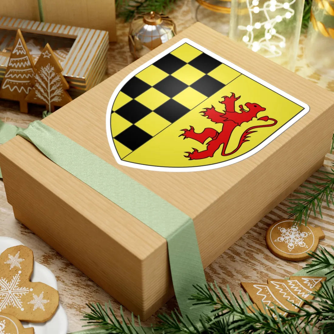 Armoiries de Koerich 3 (Luxembourg) (Coat of Arms) STICKER Vinyl Kiss-Cut Decal - The Sticker Space