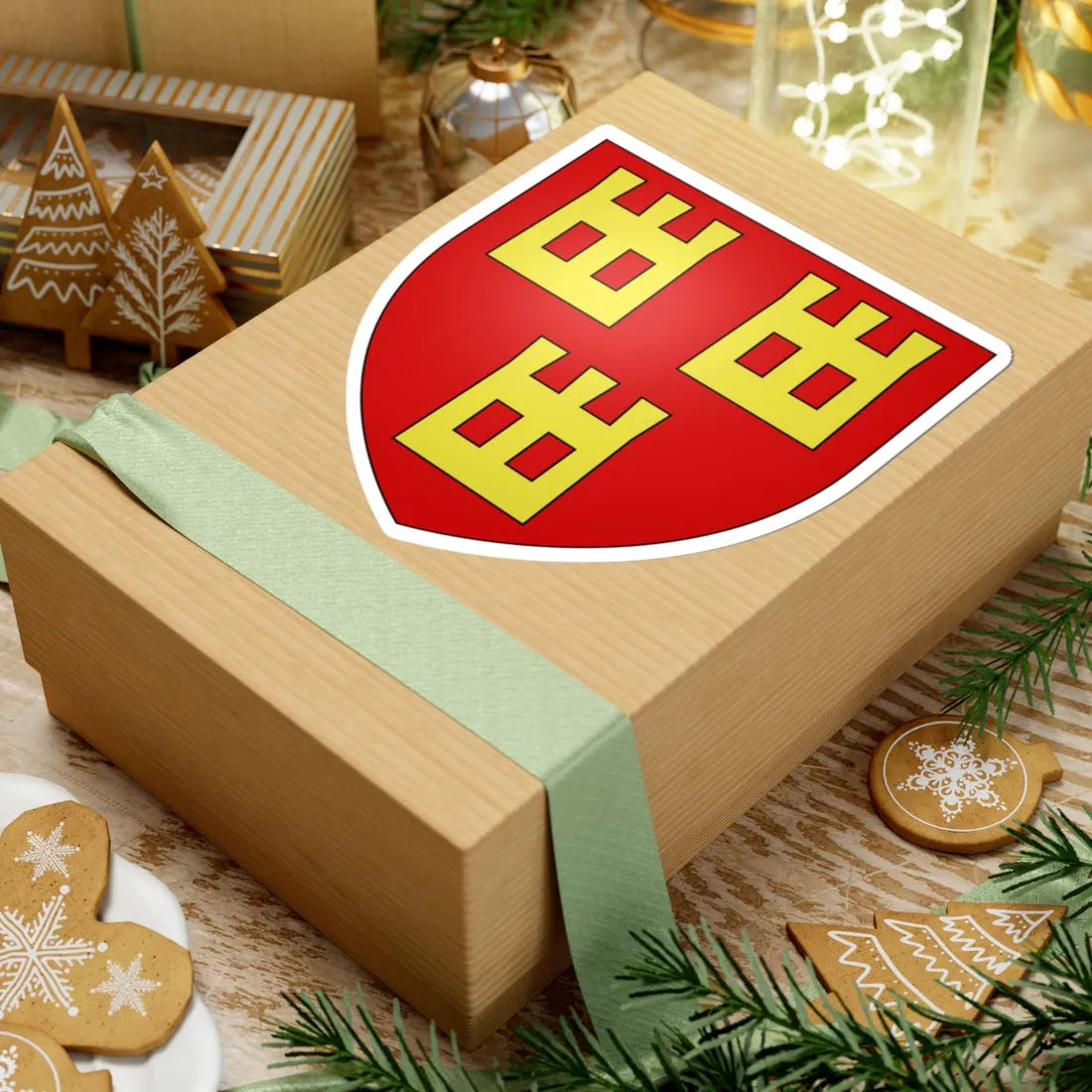 Armoiries de La Tour 1 (Belgium) (Coat of Arms) STICKER Vinyl Kiss-Cut Decal - The Sticker Space