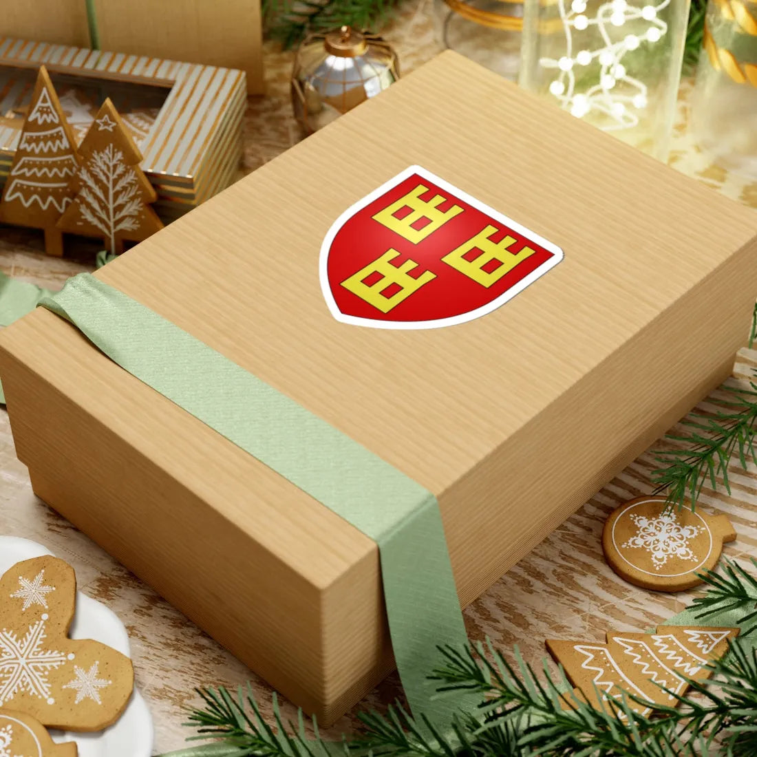 Armoiries de La Tour 1 (Belgium) (Coat of Arms) STICKER Vinyl Kiss-Cut Decal - The Sticker Space