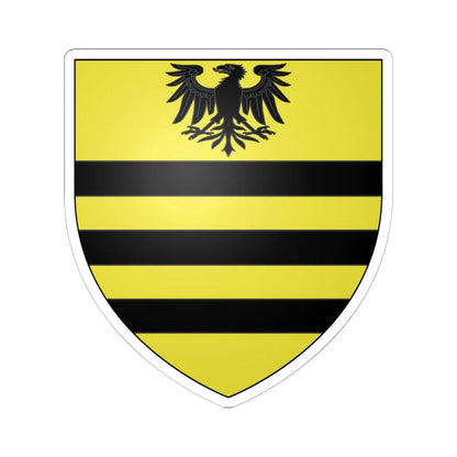 Armoiries de Landscheid (Luxembourg) (Coat of Arms) STICKER Vinyl Kiss-Cut Decal 6 Inch White - The Sticker Space