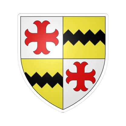 Armoiries de Larochette 3 (Luxembourg) (Coat of Arms) STICKER Vinyl Kiss-Cut Decal 4 Inch White - The Sticker Space