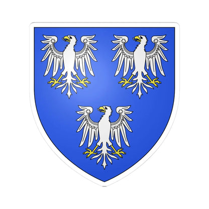 Armoiries de Leiningen (Luxembourg) (Coat of Arms) STICKER Vinyl Kiss-Cut Decal 3 Inch White - The Sticker Space