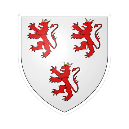 Armoiries de Liessem (Luxembourg) (Coat of Arms) STICKER Vinyl Kiss-Cut Decal 4 Inch White - The Sticker Space