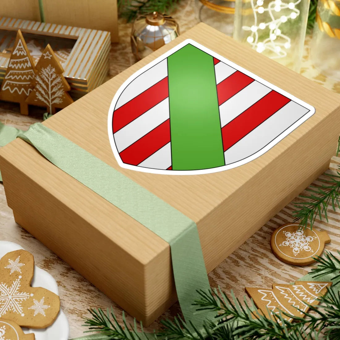 Armoiries de Limpach 2 (Luxembourg) (Coat of Arms) STICKER Vinyl Kiss-Cut Decal - The Sticker Space