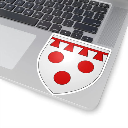 Armoiries de Lissingen 2 (Luxembourg) (Coat of Arms) STICKER Vinyl Kiss-Cut Decal - The Sticker Space