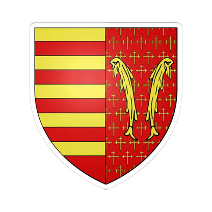 Armoiries de Looz 2 (Belgium) (Coat of Arms) STICKER Vinyl Kiss-Cut Decal 4 Inch White - The Sticker Space