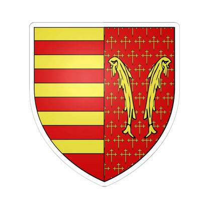 Armoiries de Looz 2 (Belgium) (Coat of Arms) STICKER Vinyl Kiss-Cut Decal 6 Inch White - The Sticker Space