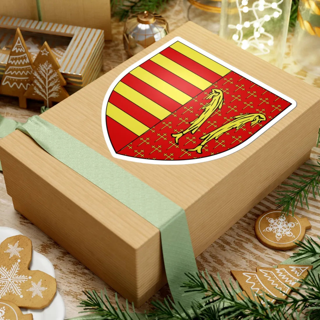 Armoiries de Looz 2 (Belgium) (Coat of Arms) STICKER Vinyl Kiss-Cut Decal - The Sticker Space