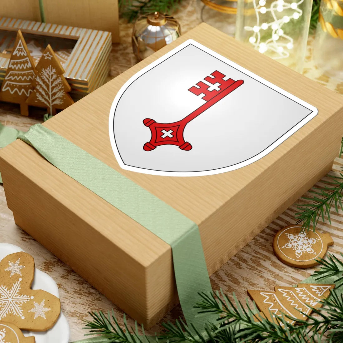 Armoiries de Moncler (Luxembourg) (Coat of Arms) STICKER Vinyl Kiss-Cut Decal - The Sticker Space