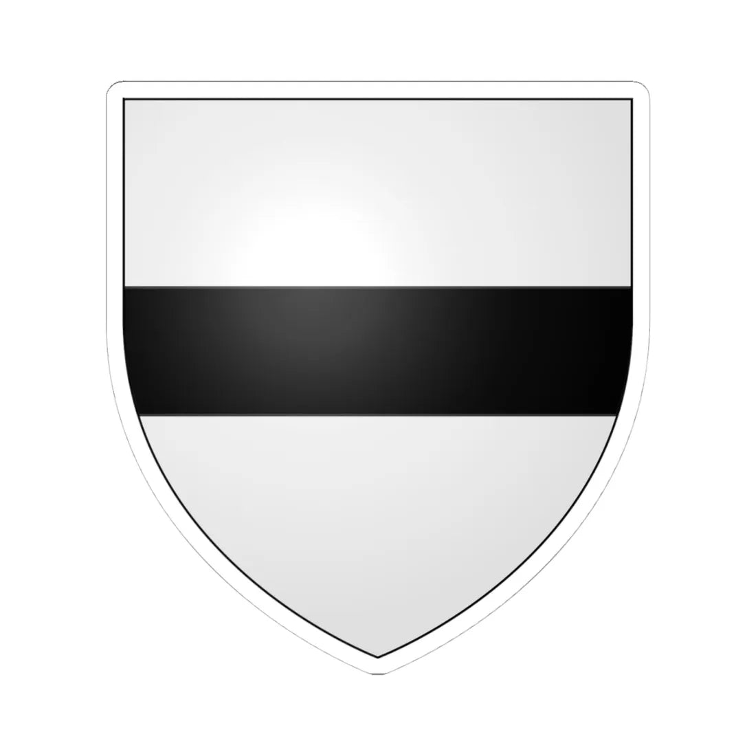 Armoiries de Montjardin 1 (Belgium) (Coat of Arms) STICKER Vinyl Kiss-Cut Decal 4 Inch White - The Sticker Space