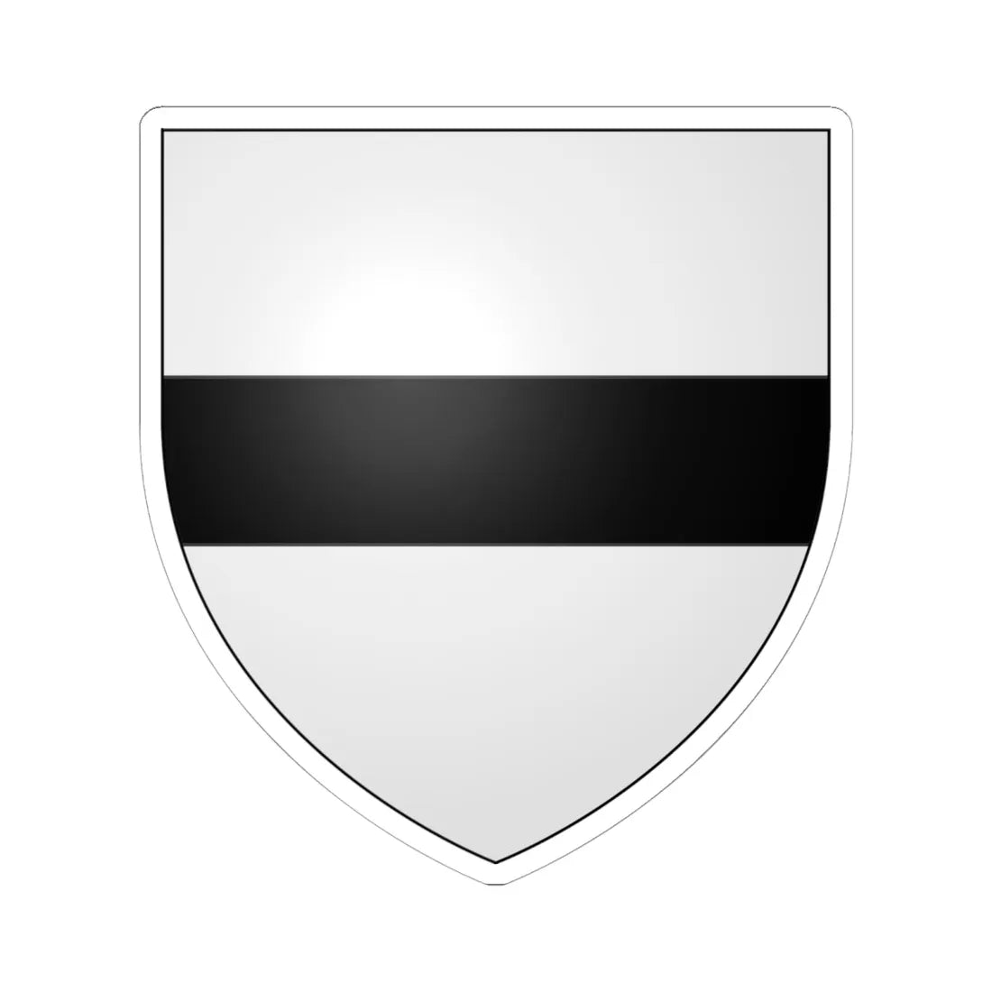 Armoiries de Montjardin 1 (Belgium) (Coat of Arms) STICKER Vinyl Kiss-Cut Decal 6 Inch White - The Sticker Space