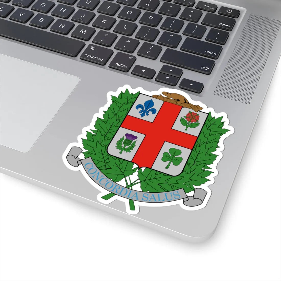 Armoiries de Montréal 1938 (Canada) (Coat of Arms) STICKER Vinyl Kiss-Cut Decal - The Sticker Space