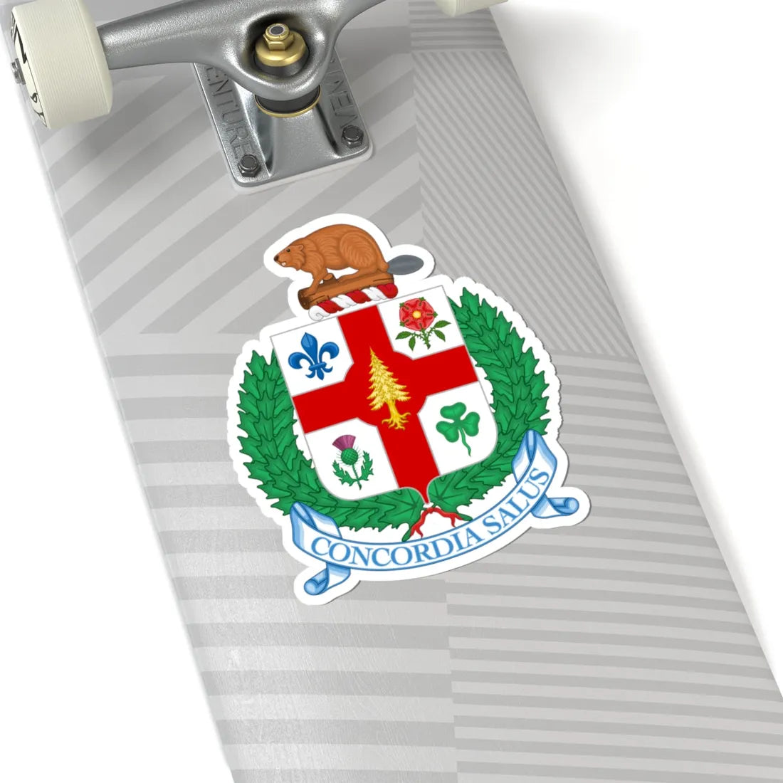 Armoiries de Montréal 2017 (Canada) (Coat of Arms) STICKER Vinyl Kiss-Cut Decal - The Sticker Space