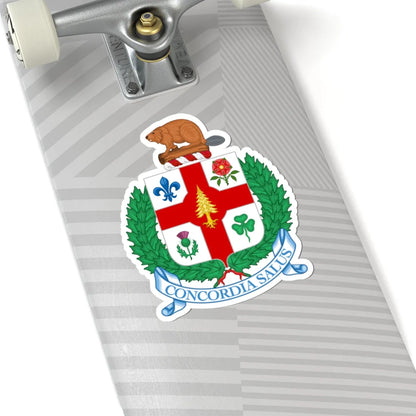 Armoiries de Montréal 2017 (Canada) (Coat of Arms) STICKER Vinyl Kiss-Cut Decal - The Sticker Space