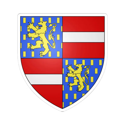 Armoiries de Nassau 2 (Luxembourg) (Coat of Arms) STICKER Vinyl Kiss-Cut Decal 4 Inch White - The Sticker Space