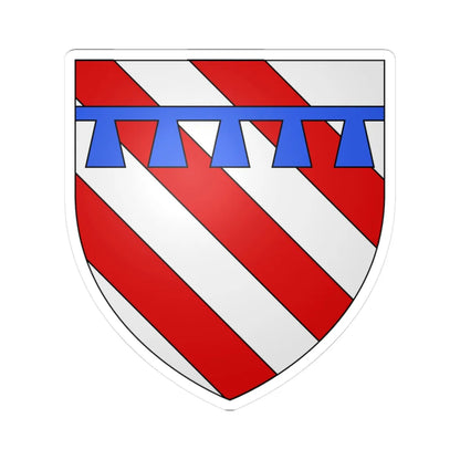 Armoiries de Reiffenberg 2 (Luxembourg) (Coat of Arms) STICKER Vinyl Kiss-Cut Decal 3 Inch White - The Sticker Space