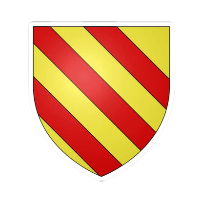 Armoiries de Rossignol (Belgium) (Coat of Arms) STICKER Vinyl Kiss-Cut Decal 2 Inch White - The Sticker Space