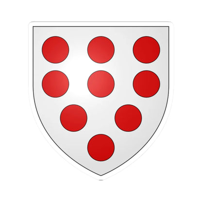 Armoiries de Schoonvorst (Luxembourg) (Coat of Arms) STICKER Vinyl Kiss-Cut Decal 2 Inch White - The Sticker Space