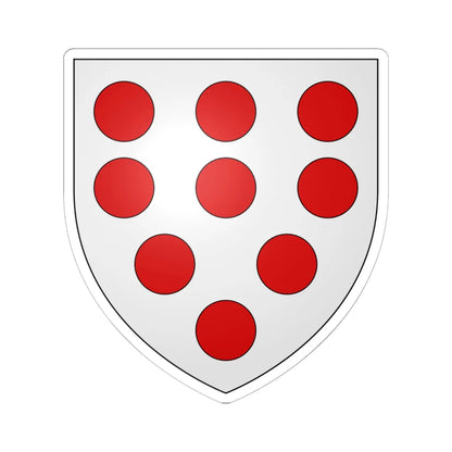 Armoiries de Schoonvorst (Luxembourg) (Coat of Arms) STICKER Vinyl Kiss-Cut Decal 6 Inch White - The Sticker Space
