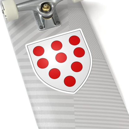 Armoiries de Schoonvorst (Luxembourg) (Coat of Arms) STICKER Vinyl Kiss-Cut Decal - The Sticker Space