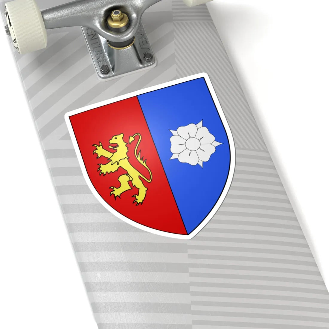 Armoiries de Schuttringen (Luxembourg) (Coat of Arms) STICKER Vinyl Kiss-Cut Decal - The Sticker Space