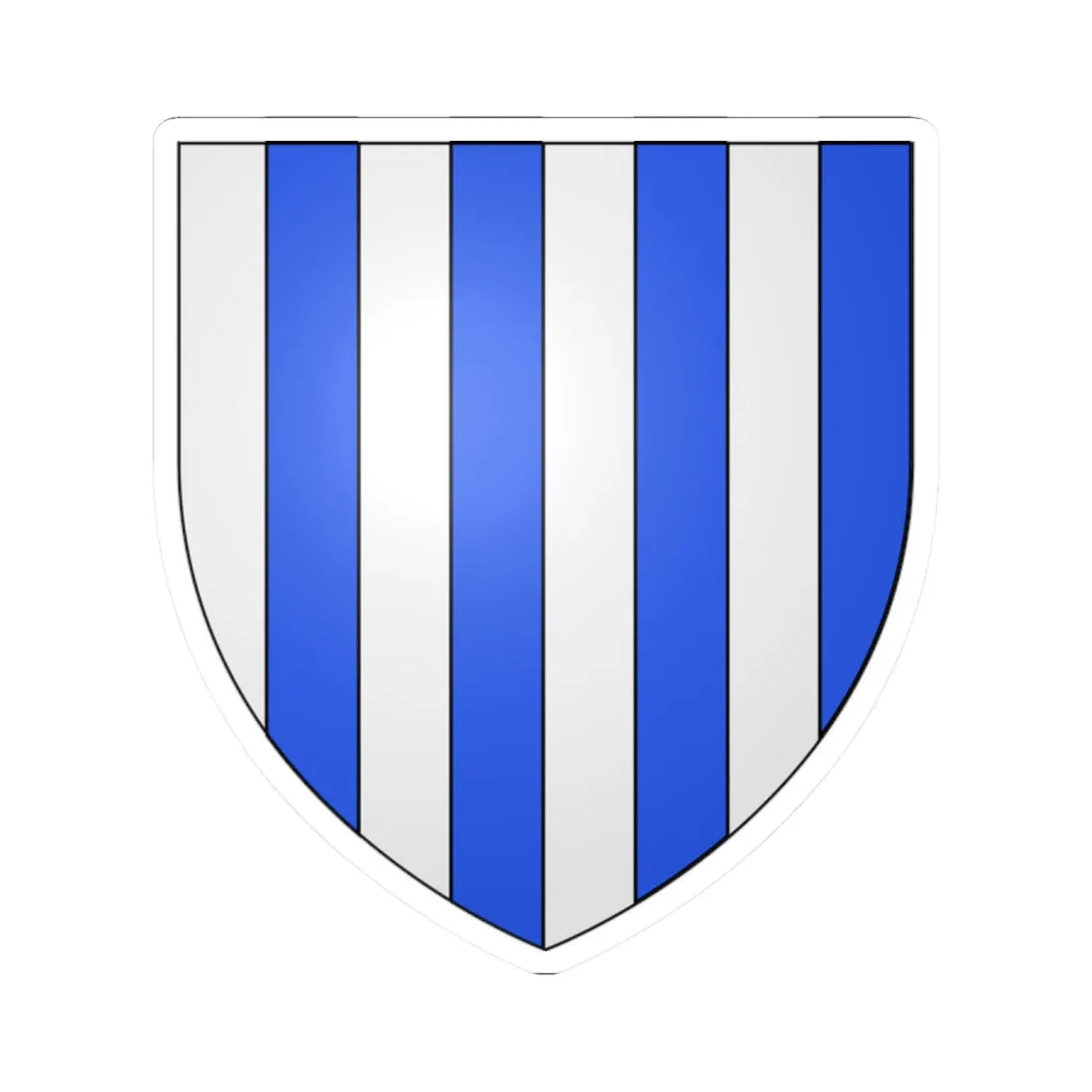 Armoiries de Schwarzenberg 1 (Luxembourg) (Coat of Arms) STICKER Vinyl Kiss-Cut Decal 2 Inch White - The Sticker Space