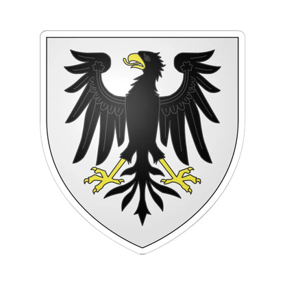 Armoiries de Trina 2 (Belgium) (Coat of Arms) STICKER Vinyl Kiss-Cut Decal 6 Inch White - The Sticker Space