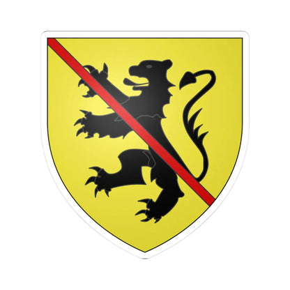 Armoiries de Vianden 2 (Luxembourg) (Coat of Arms) STICKER Vinyl Kiss-Cut Decal 3 Inch White - The Sticker Space