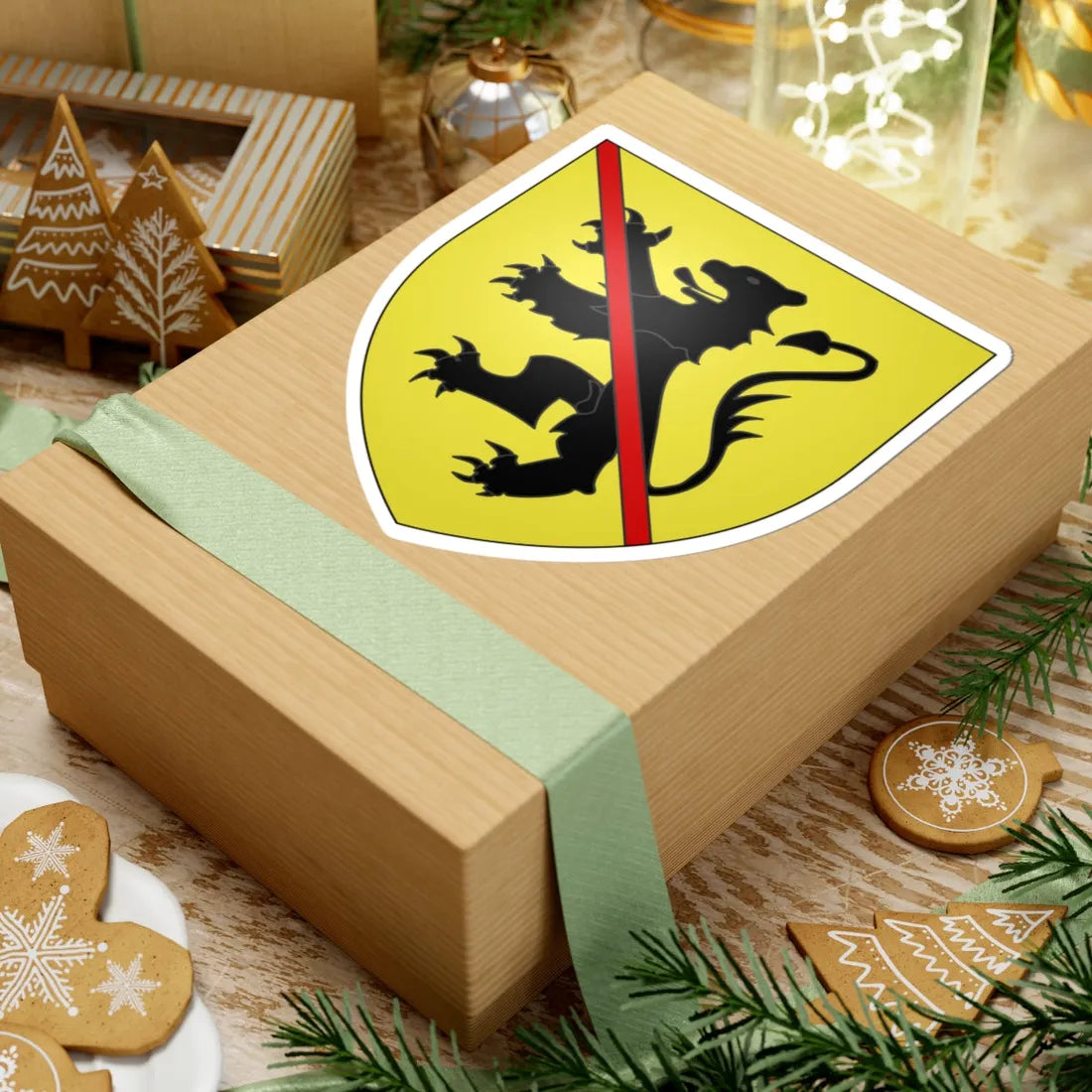 Armoiries de Vianden 2 (Luxembourg) (Coat of Arms) STICKER Vinyl Kiss-Cut Decal - The Sticker Space