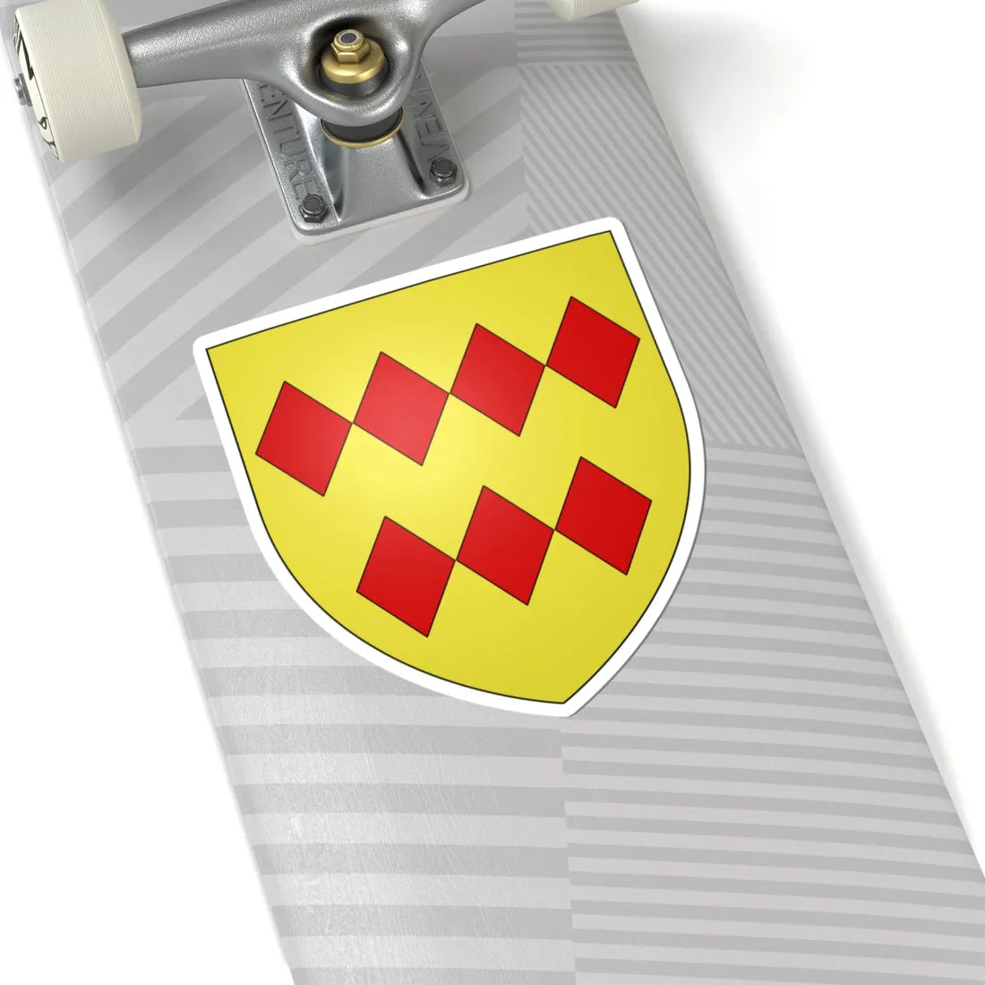 Armoiries de Virnebourg (Luxembourg) (Coat of Arms) STICKER Vinyl Kiss-Cut Decal - The Sticker Space