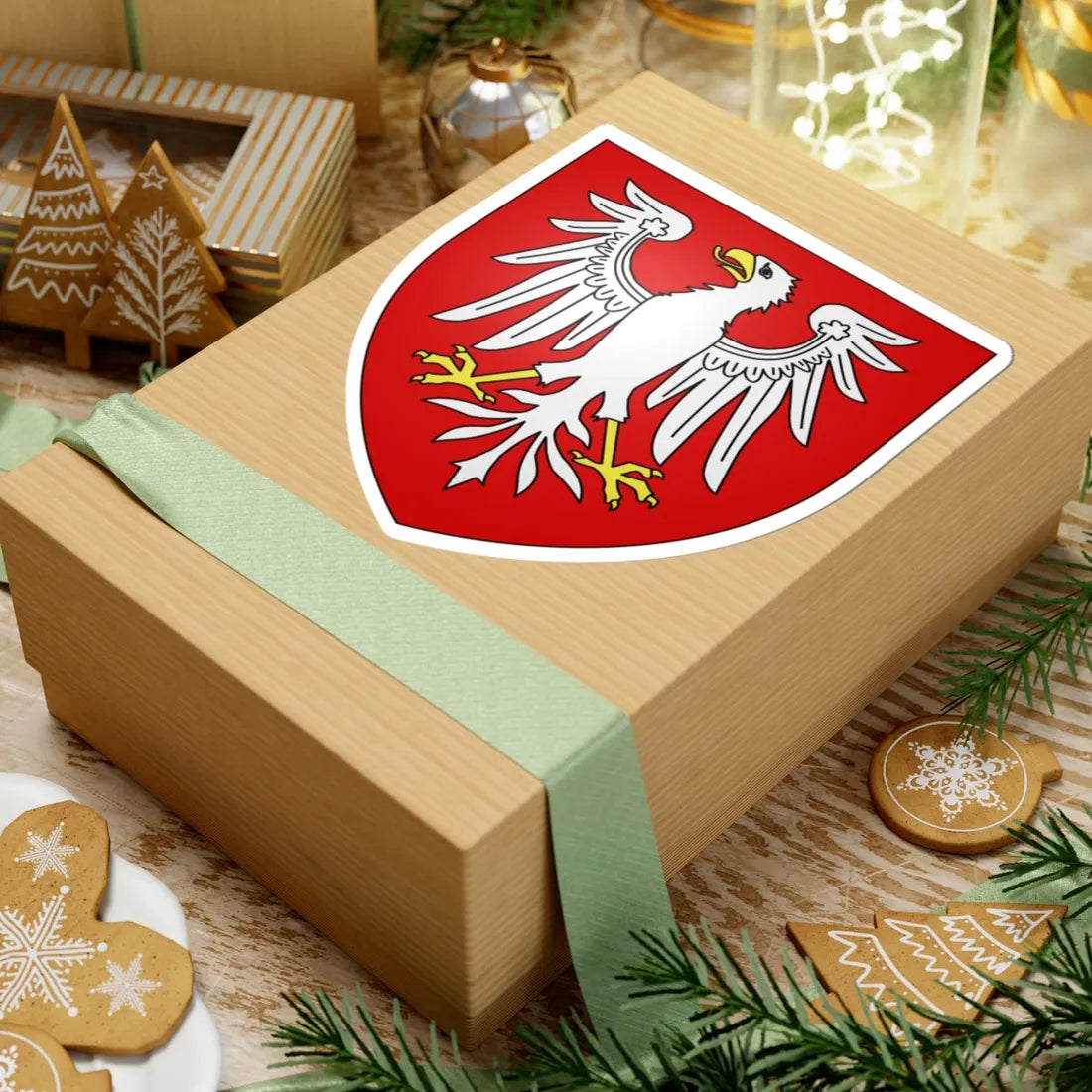 Armoiries de Waha 1 (Belgium) (Coat of Arms) STICKER Vinyl Kiss-Cut Decal - The Sticker Space