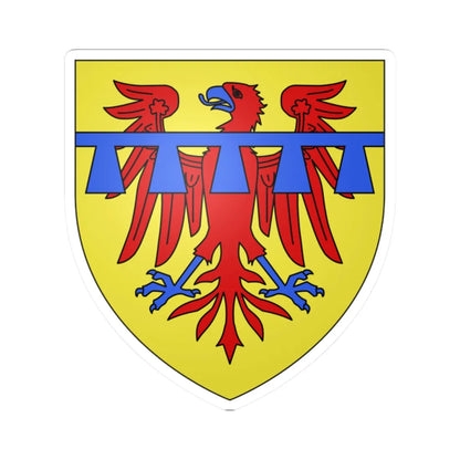 Armoiries de Walcourt 2 (Belgium) (Coat of Arms) STICKER Vinyl Kiss-Cut Decal 2 Inch White - The Sticker Space