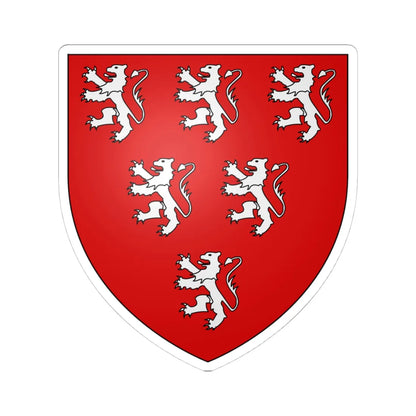 Armoiries de Warnant 2 (Belgium) (Coat of Arms) STICKER Vinyl Kiss-Cut Decal 4 Inch White - The Sticker Space