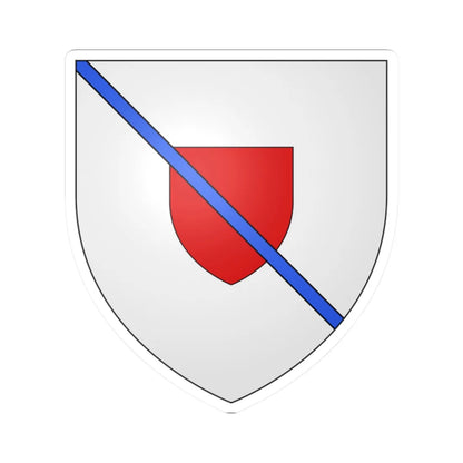 Armoiries dEll (Luxembourg) (Coat of Arms) STICKER Vinyl Kiss-Cut Decal 2 Inch White - The Sticker Space