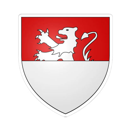 Armoiries dEltz de Rubenach (Luxembourg) (Coat of Arms) STICKER Vinyl Kiss-Cut Decal 4 Inch White - The Sticker Space