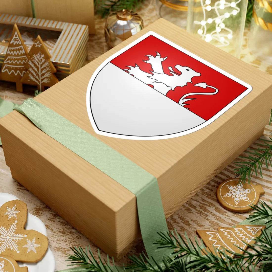 Armoiries dEltz de Rubenach (Luxembourg) (Coat of Arms) STICKER Vinyl Kiss-Cut Decal - The Sticker Space