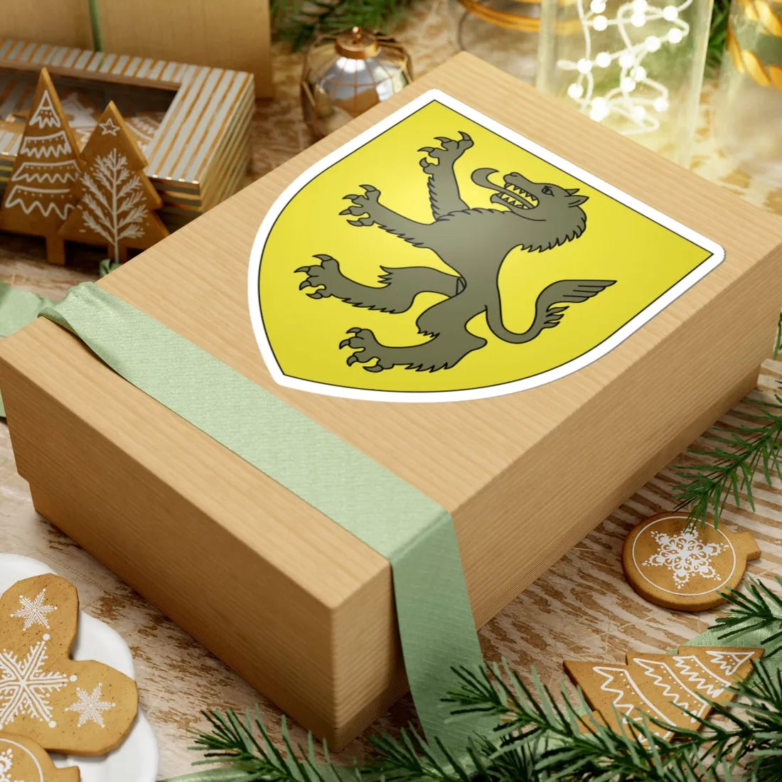 Armoiries dElvange (Luxembourg) (Coat of Arms) STICKER Vinyl Kiss-Cut Decal - The Sticker Space