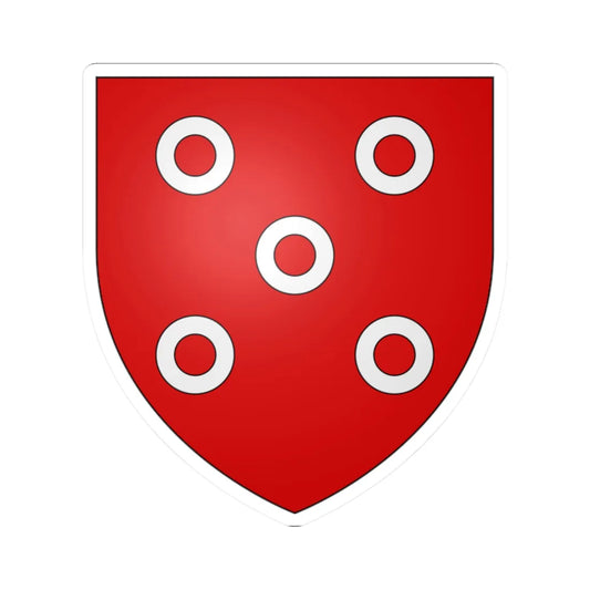 Armoiries dErdorf 1 (Luxembourg) (Coat of Arms) STICKER Vinyl Kiss-Cut Decal 2 Inch White - The Sticker Space