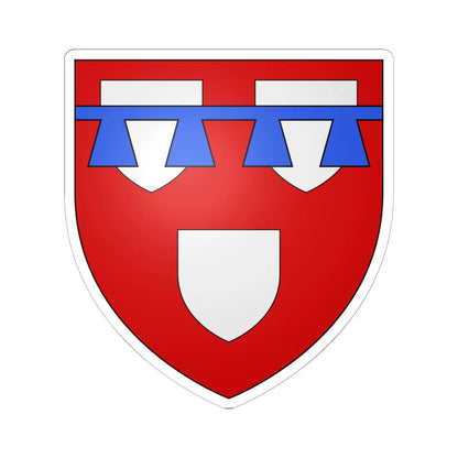 Armoiries dErdorf 2 (Luxembourg) (Coat of Arms) STICKER Vinyl Kiss-Cut Decal 6 Inch White - The Sticker Space
