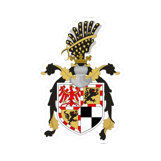 Armoiries des Margraves de Brandebourg circa-1430 (Germany) (Coat of Arms) STICKER Vinyl Kiss-Cut Decal 2 Inch White - The Sticker Space