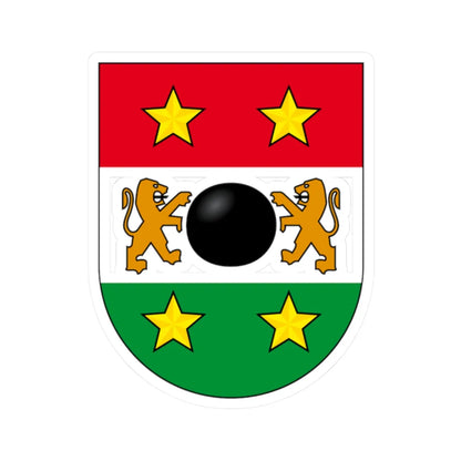 Armoiries des Quartenoud (Switzerland) (Coat of Arms) STICKER Vinyl Kiss-Cut Decal 2 Inch White - The Sticker Space