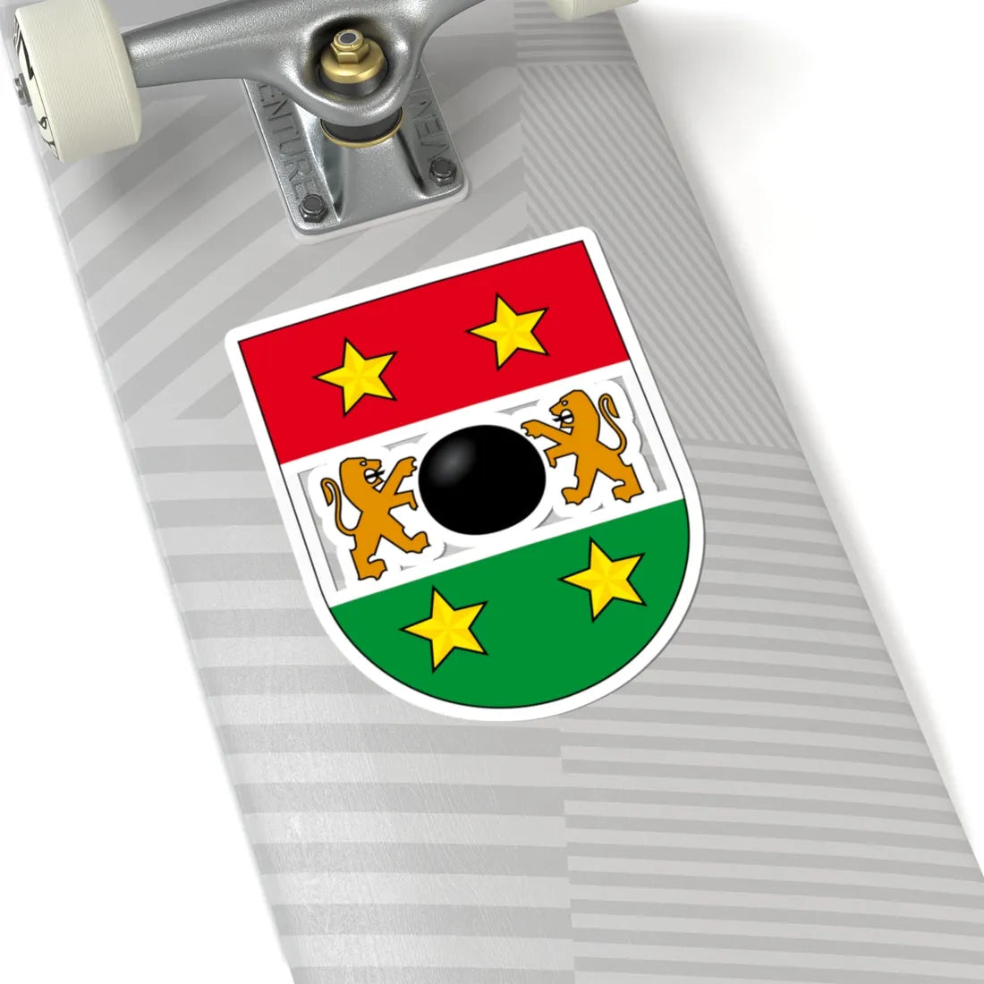 Armoiries des Quartenoud (Switzerland) (Coat of Arms) STICKER Vinyl Kiss-Cut Decal - The Sticker Space